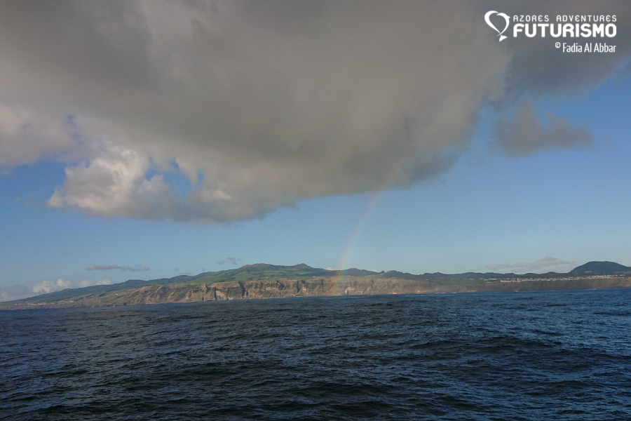 São Miguel Island with rainbow
