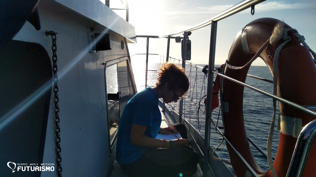 Georgina aboard 4 Ventos catamaran